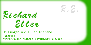 richard eller business card