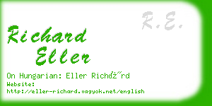 richard eller business card